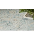 Nourison Astra Machine Washable Light Blue ASW12 4 ft. X 6 ft. Rectangle Rug