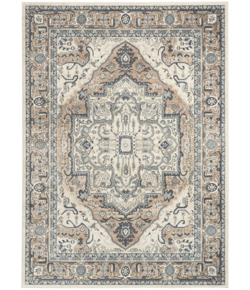 Nourison Quarry Ivory Taupe QUA18 5 ft. X 7 ft. Rect. Rug