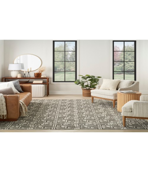 Nourison Serenity Home Grey Ivory Rug SRH04 9 ft. X 12 ft. Rectangle - Rugs Town Nourison Serenity Home Grey Ivory SRH04 9 ft. X 12 ft. Rectangle Rug