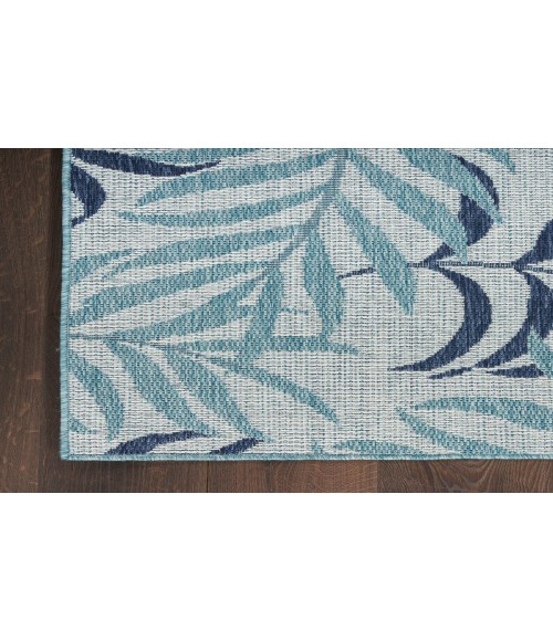Nourison Garden Oasis Blue Rug GOA01 9 ft. X 12 ft. Rectangle - Rugs Town Nourison Garden Oasis Blue GOA01 9 ft. X 12 ft. Rectangle Rug