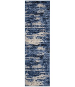 Calvin Klein River Flow RFV01 Blue Grey 2 ft. 3 in. X 7 ft. 3 in. Area Rug