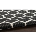 Nourison Reversible Indoor Outdoor Black Rug RVB01 9 ft. X 12 ft. Rectangle - Rugs Town Nourison Reversible Indoor Outdoor Black RVB01 9 ft. X 12 ft. Rectangle Rug