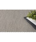 Nourison Courtyard Ivory/Charcoal COU01 5 ft. X 8 ft. Oval Rug