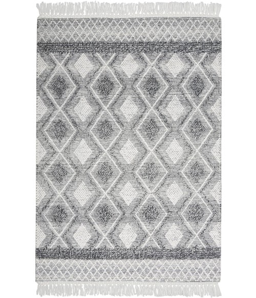 Nicole Curtis Machine Washable Series 3 Area Rug SR301 Black 4' x 6'