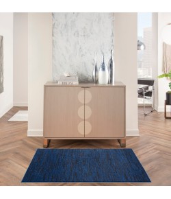 Nourison Essentials - Nre01 Midnight Blue Area Rug 9 ft. X 12 ft. Rectangle