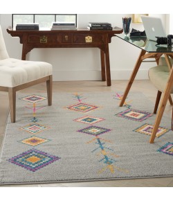 Nourison Passion - Psn46 Grey Multicolor Area Rug 5 ft. 3 X 7 ft. 3 Rectangle