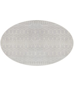 Nourison Astra Machine Washable Grey ASW10 5 ft. 3 in. Round Rug