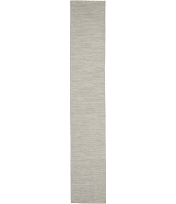 Nourison Positano - Pos01 Light Grey Area Rug 2 ft. 2 X 12 ft. Rectangle
