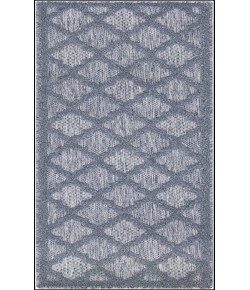 Nourison Easy Care Denim Blue NES01 2 ft. X 6 ft. Rectangle Rug
