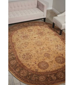 Nourison 2000 - 2258 Beige Area Rug 7 ft. 6 in. X 9 ft. 6 in. Oval Oval