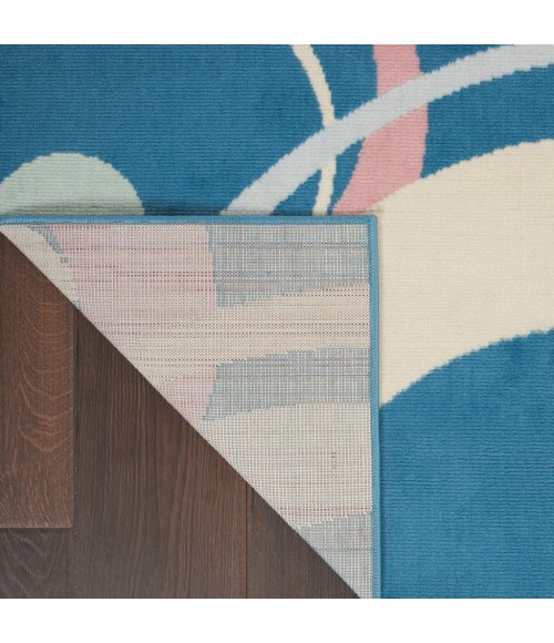 Nourison Grafix Area Rug GRF21-Blue Multi Colored