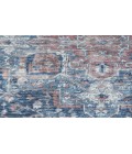 Nicole Curtis Machine Washable Series 1 Ivory Navy SR101 5 ft. 3 in. Round Rug