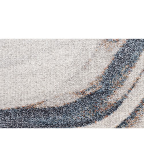 Nourison Astra Machine Washable Ivory Blue ASW15 2 ft. X 6 ft. Rectangle Rug