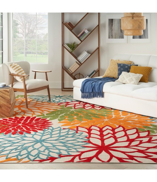 Aloha Area Rug Nourison Aloha Area Rug ALH05 Green 10' x 14'
