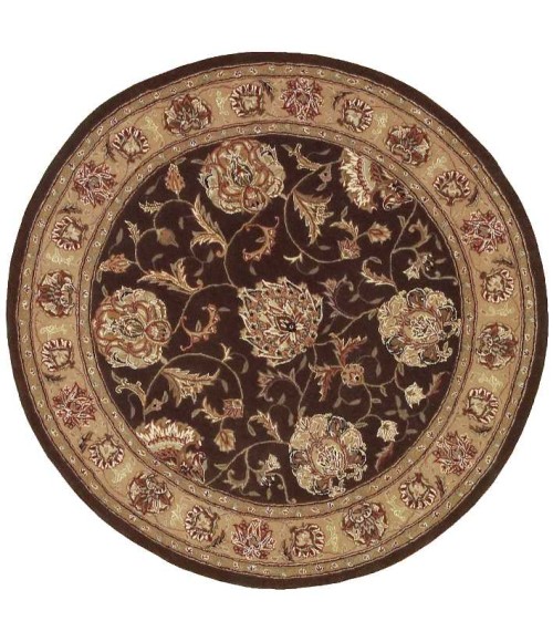 Nourison 2000 Area Rug Nourison 2000 Round Area Rug 2206-Brown