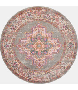 Nourison Passion - Psn03 Grey Area Rug 4 ft. X Round