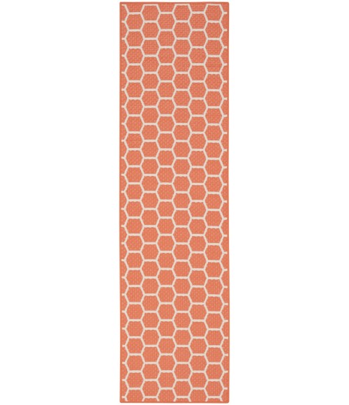 Nourison Reversible Indoor Outdoor Coral RVB01 2 ft. X 6 ft. Rect. Rug