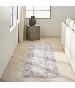 Calvin Klein CK022 Infinity IFN03 Ivory Grey 2 ft. 2 in. X 7 ft. 6 in. Area Rug