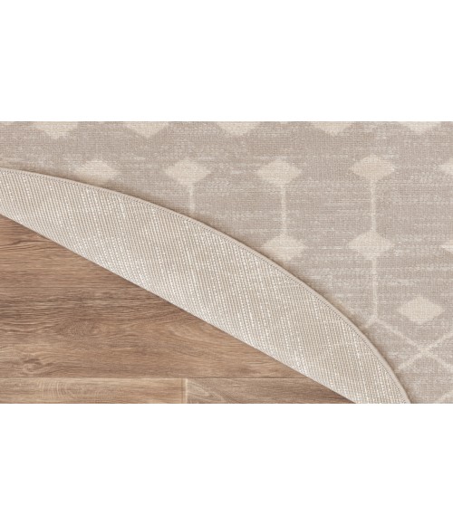 Nourison Grafix Beige GRF37 5 ft. 3 in. Round Rug