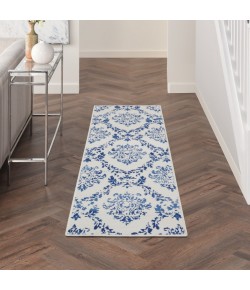 Nourison Whimsicle - Whs01 Ivory Navy Area Rug 2 ft. X 8 ft. Rectangle