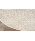 Nourison Jubilant Ivory Beige JUB06 8 ft. Round Rug