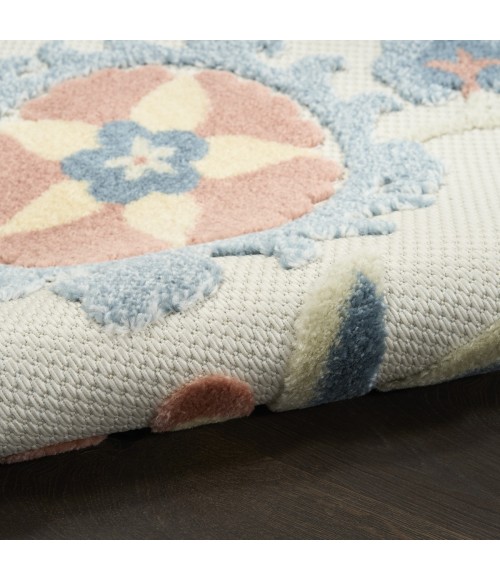 Nourison Aloha Grey Multicolor ALH17 7 ft. 10 in. X 10 ft. 6 in. Rect. Rug