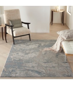 Nourison Rustic Textures - Rus15 Light Grey Blue Area Rug 3 ft. 11 X 5 ft. 11 Rectangle