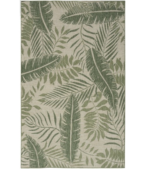 Nourison Garden Oasis Ivory Green GOA02 4 ft. X 6 ft. Rectangle Rug