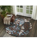 Nourison CONTOUR Area Rug Nourison Contour Round Area Rug CON02-Mocha