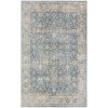 Nourison Astra Machine Washable Teal Beige ASW16 4 ft. X 6 ft. Rectangle Rug