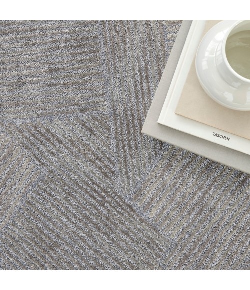 Michael Amini Ma30 Star Area Rug SMR01 Slate 5'3" x 7'3"