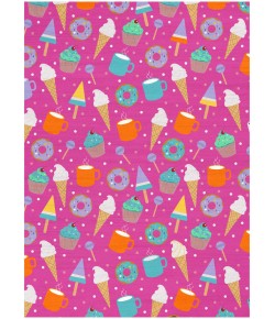 Nourison Home Imagination Pink Multicolor IMA19 6 ft. 6 in. X 9 ft. 2 in. Rectangle Rug