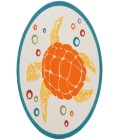 Nourison Aloha Teal Multi ALH27 5 ft. 3 in. Round Rug