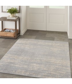Nourison Essentials - Nre03 Grey Beige Area Rug 5 ft. X Square Square