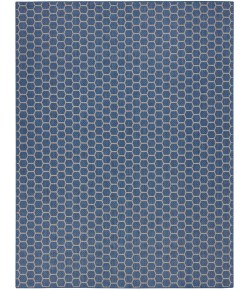 Nourison Twist Reversible Blue TWS01 9 ft. X 12 ft. Rect. Rug