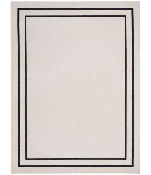 Nourison Nourison Essentials Area Rug Nourison Nourison Essentials Area Rug NRE02 Ivory/Black