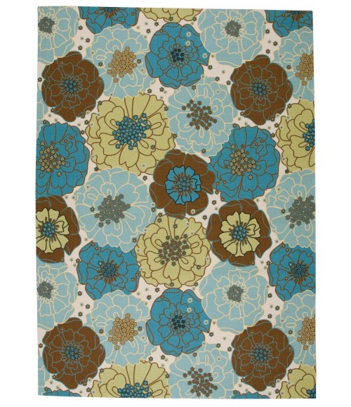 Nourison Home & Garden Area Rug RS021-Light Blue