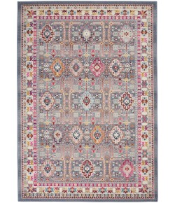 Nourison Vintage Kashan - Vka05 Grey Multicolor Area Rug 4 ft. X 6 ft. Rectangle