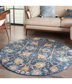 Nourison Passion - Psn01 Navy Area Rug 4 ft. X Round