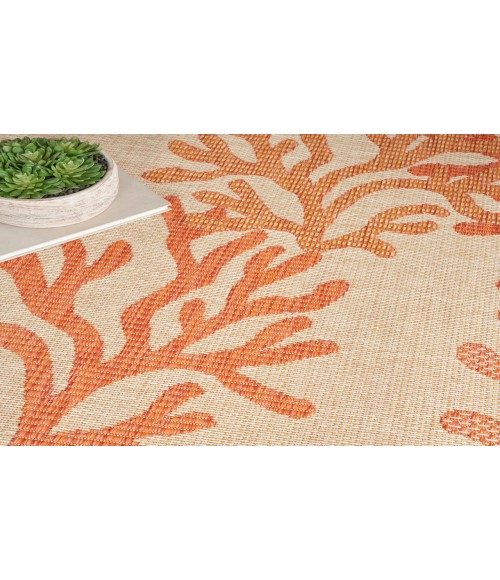 Nourison Garden Oasis Coral GOA05 8 ft. X 10 ft. Rectangle Rug