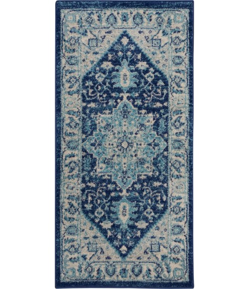 Nourison Tranquil Area Rug TRA06-Ivory/Navy