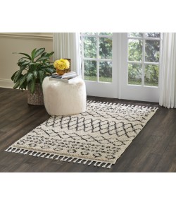Nourison Moroccan Shag - Mrs02 Cream Area Rug 3 ft. 11 X 6 ft. 7 Rectangle