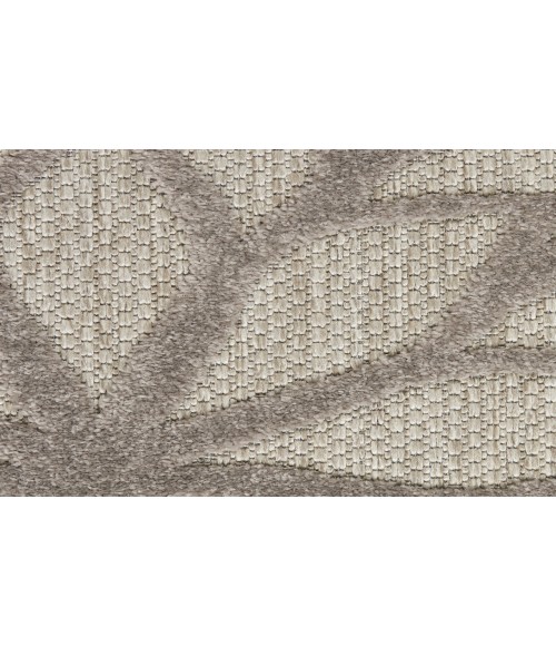 Nourison Aloha Silver Grey ALH05 9 ft. X 12 ft. Rectangle Rug