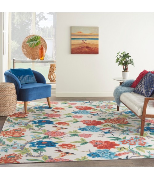 Waverly Sun N' Shade Area Rug SND82 Ivory/Multi 10' x 13'