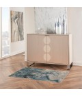 Nourison Maxell Area Rug MAE08 Ivory/Teal 2'2" x 3'9"