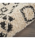 Nourison Moroccan Shag Runner Area Rug MRS02-Cream