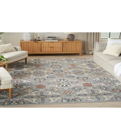 Nourison Allur Grey ALR03 6 ft. X 9 ft. Rectangle Rug