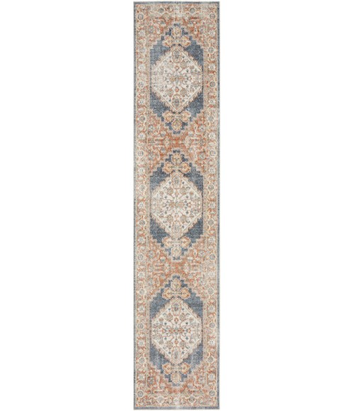 Nourison Astra Machine Washable Area Rug ASW11 Denim Multi