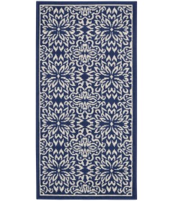 Nourison Jubilant - Jub06 Navy Ivory Area Rug 2 ft. X 4 ft. Rectangle