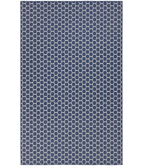 Nourison Reversible Indoor Outdoor Navy RVB01 8 ft. X 10 ft. Rectangle Rug